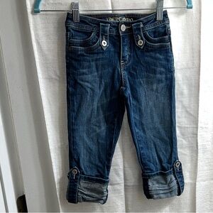 Limited Too Blue Denim Capri 7Slim Fit Cropped Jeans